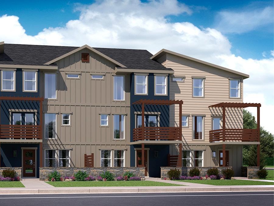 Broadview Place Townhomes Boise Idaho New Homes Hubble Homes
